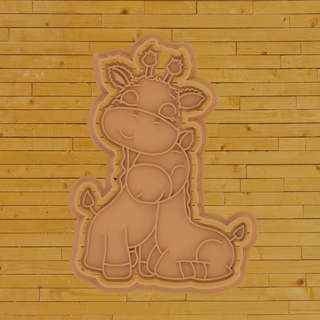 biscotto taglierina madre bambino giraffa biscotti rispondere fondente torte regalo masse decorazione art zucchero decorare Biscotti decorati 3d print model - Mito3D