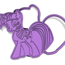 cookie cutter my little pony twilight sparkle casa poco il mio 3d print model - Mito3D