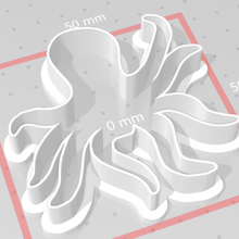 cookie cutter octopus tool 3d print model - Mito3D