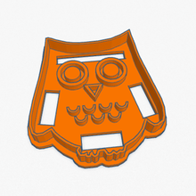 cortador de galletas búho cortante galletita buho casa owl cookie 3d print model - Mito3D