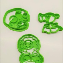 cookie cutter pack x3 - plants vs zombies home kitchen cookies drawings games sharp zombie 3d print model - Mito3D