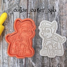 cookie cutter paw patrol chase home bakery mould 3d print model - Mito3D
