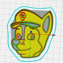cookie cutter paw patrol-chase tool 3d print model - Mito3D