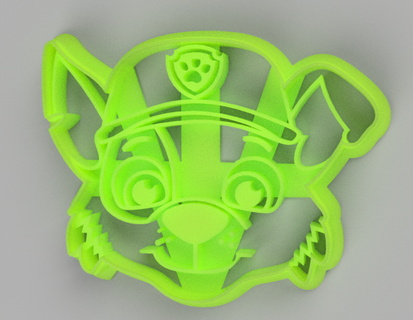 cookie cutter pawpatrol rocky cookies art kids baking bake pet toy chase marshall everest children tvshow 3d print model - Mito3D