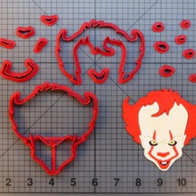 cookie cutter pennywise fondant cookies home cutting alley cake decoration clown 3d print model - Mito3D