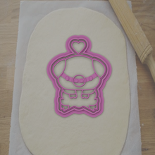 cookie cutter piggy 2 decoration 3d print model - Mito3D