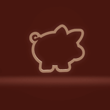 cookie cutter piggy bank tool pig animal 3d print model - Mito3D