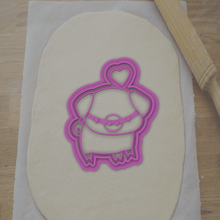cookie cutter piggy cortador galletas cerdito decoration 3d print model - Mito3D