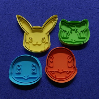 biscotto taglierina Pikachu squirtle charmander bulbasaur casa cortantes parà galletitas cortante galletita Pokemon 3d print model - Mito3D