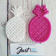 cortador de galletas piña casa porcelana fría la masa fondat verano fruta anana 3d print model - Mito3D