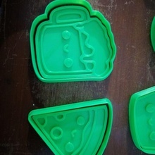 cookie cutter pizza beer cookies 3d print model - Mito3D