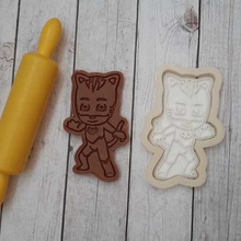 cortador de cookie pj máscaras catboy a casa padaria molde 3d print model - Mito3D