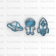cookie cutter planet astronaut rocket cutting mould 3d print model - Mito3D