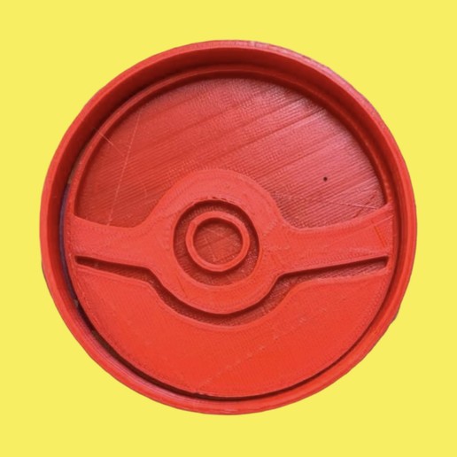 cookie cutter pokeball cookies pokemon 3D print model - Mito3D