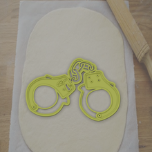 Galleta cortador policía esposas galletas decoración 3d print model - Mito3D
