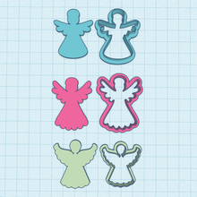 cookie cutter polymer clay angels set 3 3d print model - Mito3D