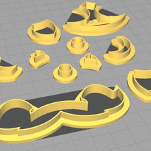 cookie cutter powerpuff girls bolle vari 3d print model - Mito3D