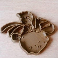 cookie cutter prince - the little cutting cookies 3d print model - Mito3D