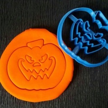 biscotto taglierina zucca Halloween muffa biscotti streghe 3d print model - Mito3D
