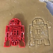 cookie cutter r2d2 fondant cookies mold halloween day from dead 3d print model - Mito3D