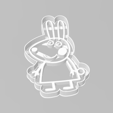 cookie cutter rabbit peppa pig home sharp 3d print model - Mito3D