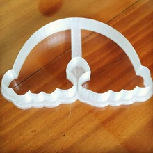 emporte-pièce de la coupe arc-en-ciel gadget des nuages 9cm large cookie cutter mme 3d print model - Mito3D