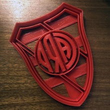 cookie cutter river plate home Kekse Rosette Argentinische 3d print model - Mito3D