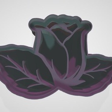 cookie cutter rose tool jannie flower magic creator 3d print model - Mito3D