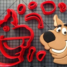 Galleta cortador Scooby doo 3d print model - Mito3D