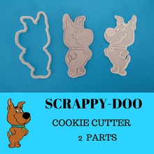 cookie cutter scrappy-doo home biscuit stencil drawing 3dlito 3d print model - Mito3D