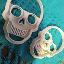 cookie cutter skull cookies 3d print model - Mito3D