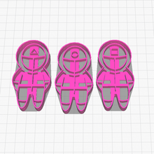 cookie cutter squidgame soldiers baking soldier triangle circle square 3d print model - Mito3D