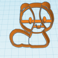 biscoito cortador esquilo ferramenta cokie foca corte decoração bolo massa 3d print model - Mito3D