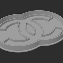 cookie cutter stamp - chanel fashion kitchen marker 3d print model - Mito3D