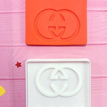 cookie cutter stamp set gucci home fondant dough plasticine silhouette alta 3d printer logo 3d print model - Mito3D