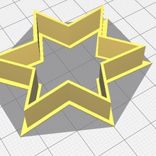cookie cutter star art 3d print model - Mito3D