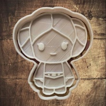 cookie cutter star wars lea princess lee cookies 3d print model - Mito3D