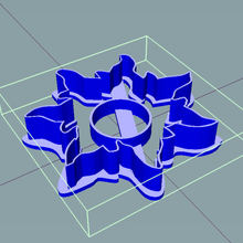 Ausstecher Sonne - cortador bolacha sol tool massa cutter cookie 3d print model - Mito3D