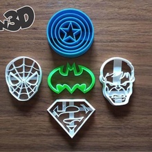 cookie cutter superheroes tool cookies cortantes galletas reposteria galletitas cutters mickey mouse 3d print model - Mito3D