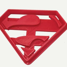 cortador de cookie logotipo do superman a arte sharp cookies molde 3d print model - Mito3D