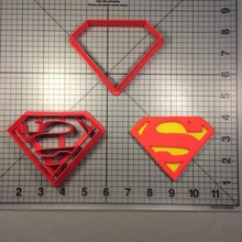 cookie cutter superman logo home cutting alley cake fondant decoration luifer 3d print model - Mito3D