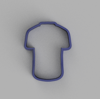 cookie cutter t-shirt Home cookie cutter football t-shirt messi t-shirt soccer cutter cookie  3d print model - Mito3D