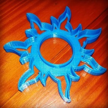 cookie cutter tangled sun cortante sol enredados disney gadget cutting entangled luifer 3d print model - Mito3D