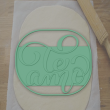 cookie cutter te amo love decoration 3d print model - Mito3D