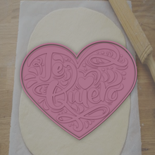 cookie cutter te quiero corazon love heart sweetheart decoration 3d print model - Mito3D