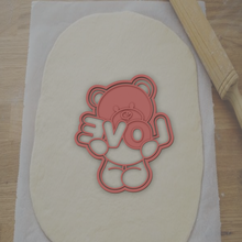 biscotto taglierina orsacchiotto orso cuore decorazione 3d print model - Mito3D