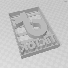 Galleta cortador Tik Tok tik tok sello 3d print model - Mito3D