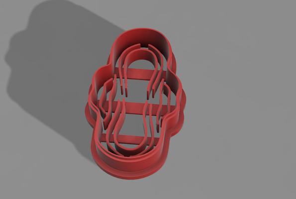 galleta cortador toalla menstrual x1 toallita ciclo menstruación regla tampón copamenstrual sangre mujer 3d print model - Mito3D