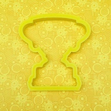 cookie cutter trophy cookies champion baking bakery kitchen fondant 3d print model - Mito3D