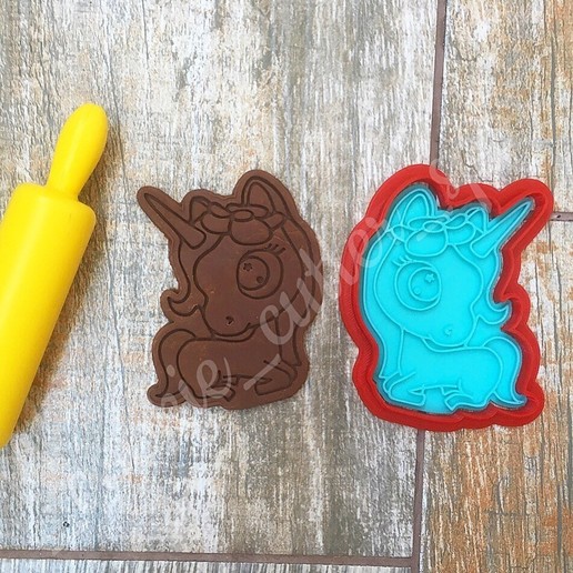 Ausstecher Einhorn home Bäckerei Schimmel cutter cookie 3D print model - Mito3D